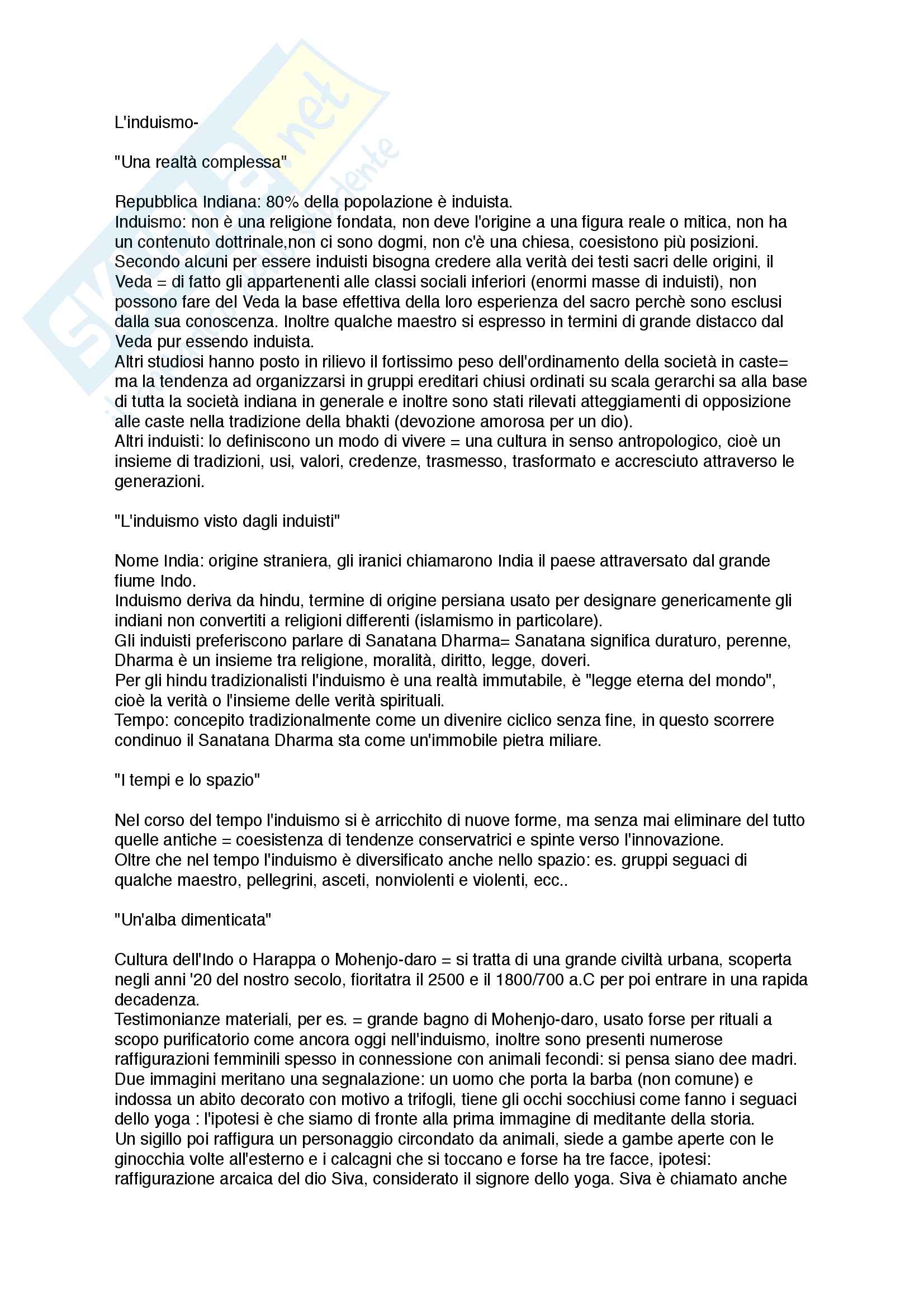 Induismo - Indologia Pag. 1
