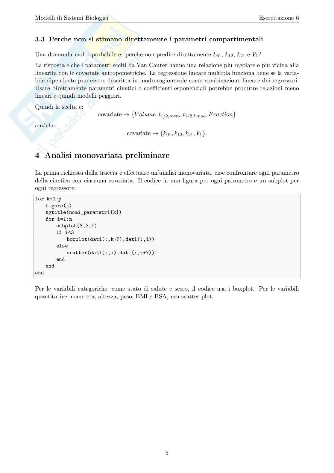 Esercitazione 6: regressione multipla e C-peptide Pag. 6