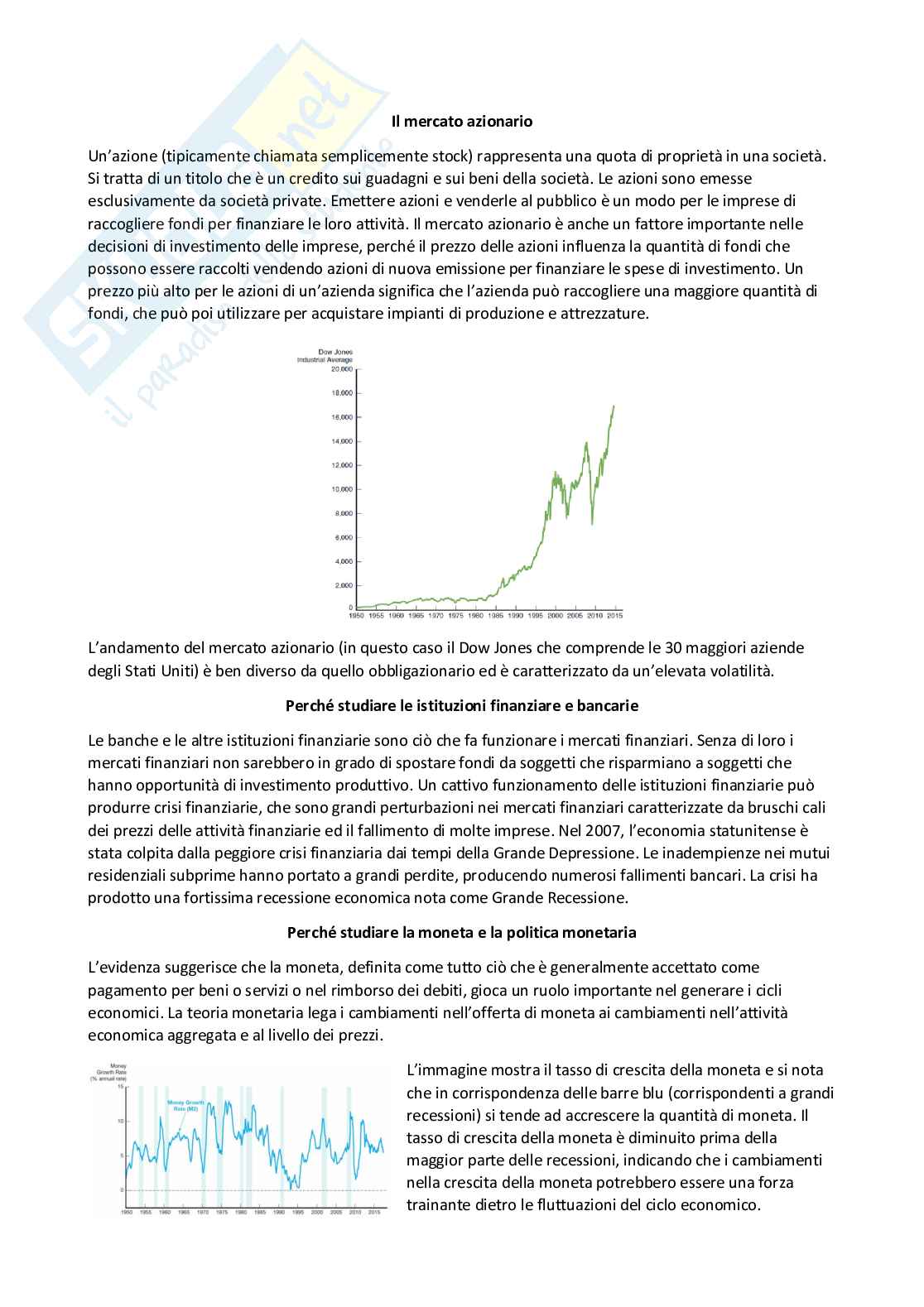 Economia e politica monetaria - Appunti completi Pag. 2