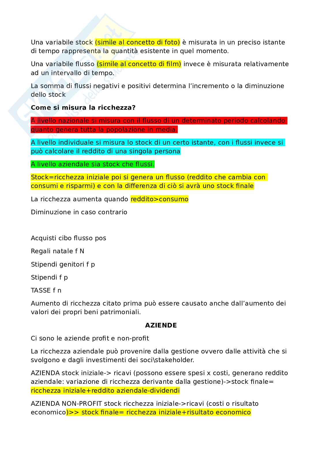 Economia aziendale - Primo parziale Pag. 2