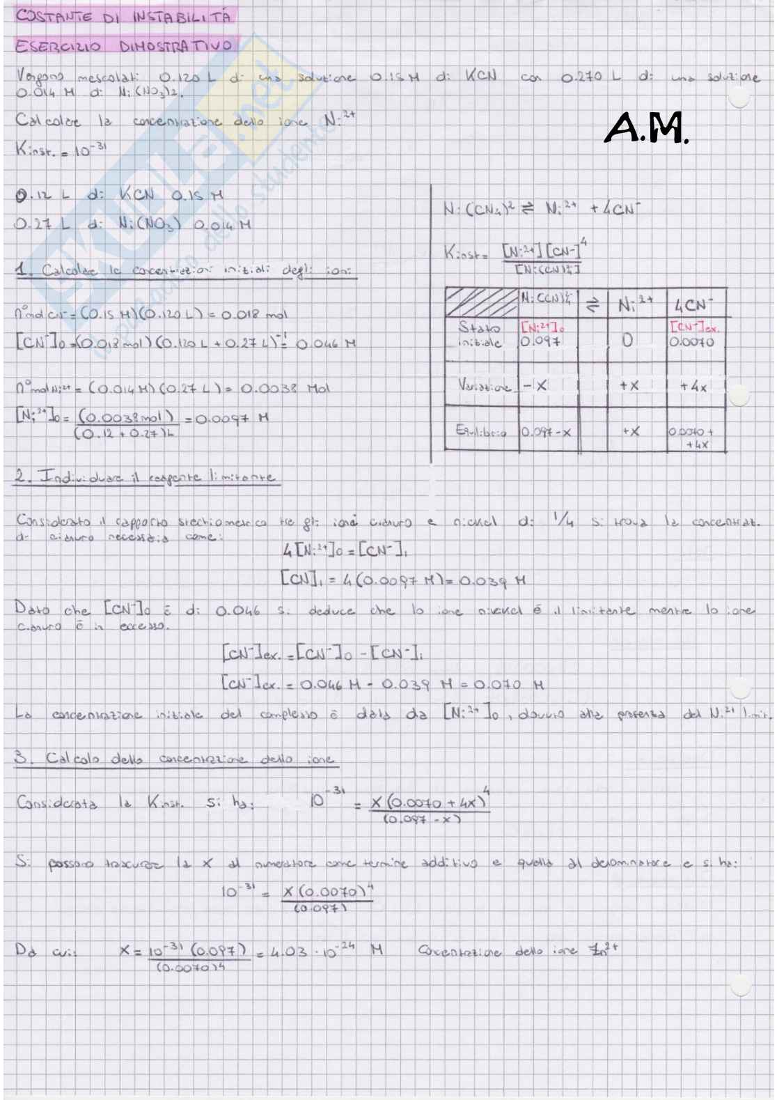 Chimica generale inorganica - Esercizi Pag. 51