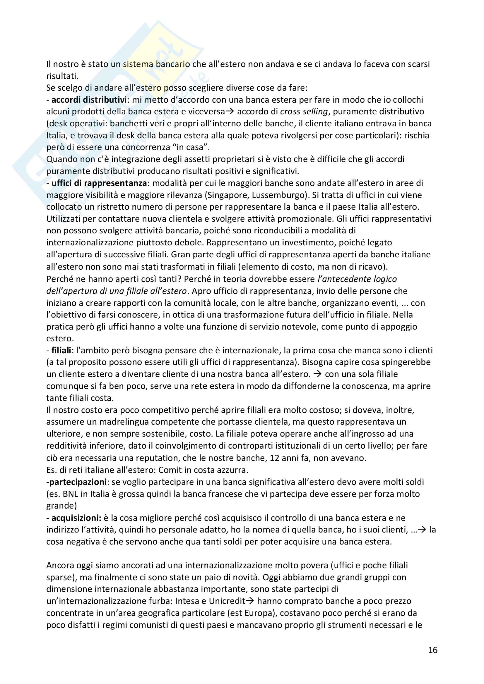 EAC - economia delle aziende di credito Pag. 16