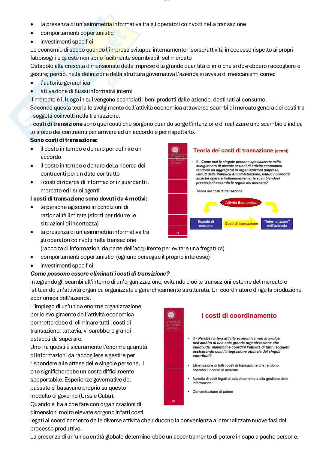 Riassunto esame Elementi di economia aziendale per le Istituzioni culturali, Prof. Russo Salvatore, libro consigliato Economia aziendale tra tradizione e innovazione, Bagnoli Pag. 11