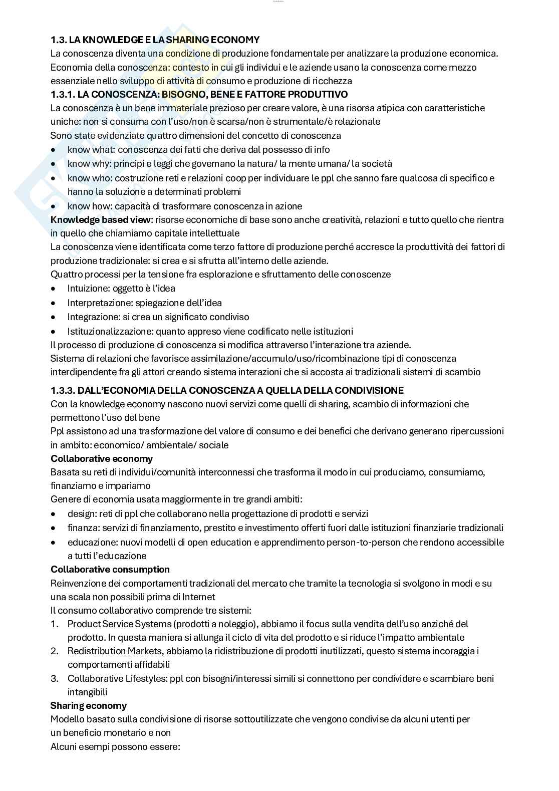 Riassunto esame Elementi di economia aziendale per le Istituzioni culturali, Prof. Russo Salvatore, libro consigliato Economia aziendale tra tradizione e innovazione, Bagnoli Pag. 6