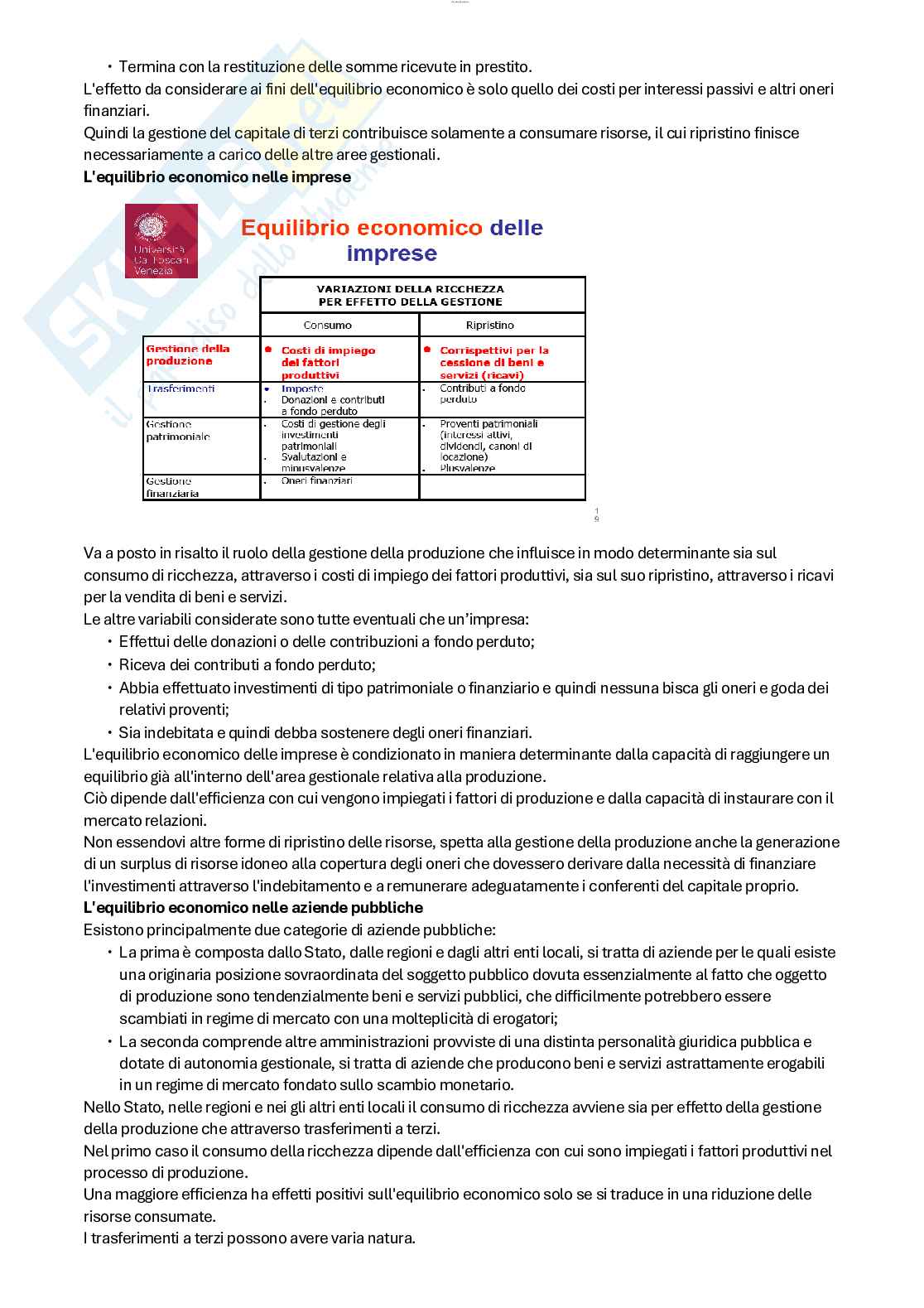 Riassunto esame Elementi di economia aziendale per le Istituzioni culturali, Prof. Russo Salvatore, libro consigliato Economia aziendale tra tradizione e innovazione, Bagnoli Pag. 66