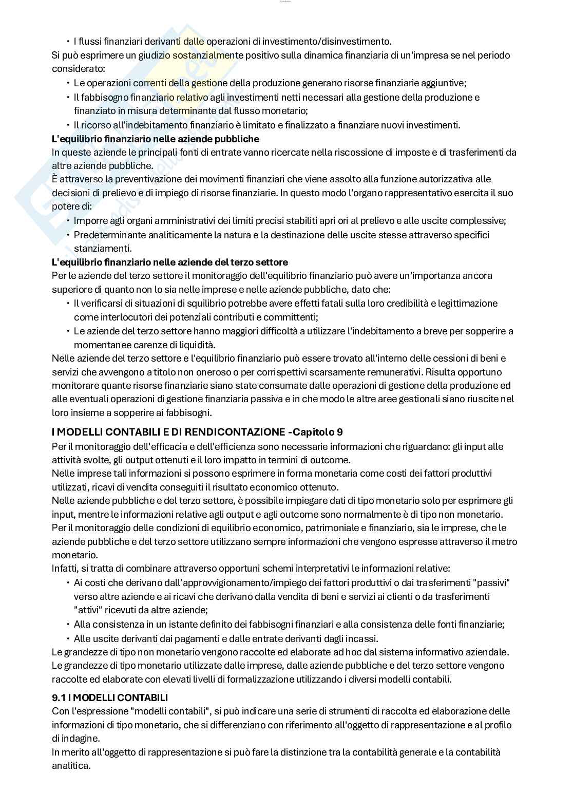 Riassunto esame Elementi di economia aziendale per le Istituzioni culturali, Prof. Russo Salvatore, libro consigliato Economia aziendale tra tradizione e innovazione, Bagnoli Pag. 71