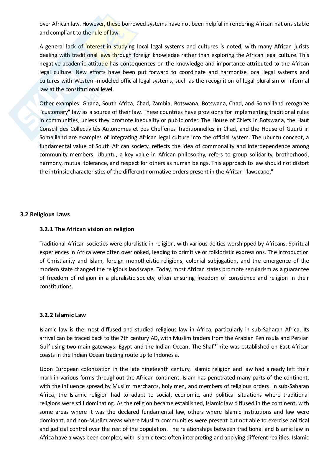 African law(s) Pag. 11