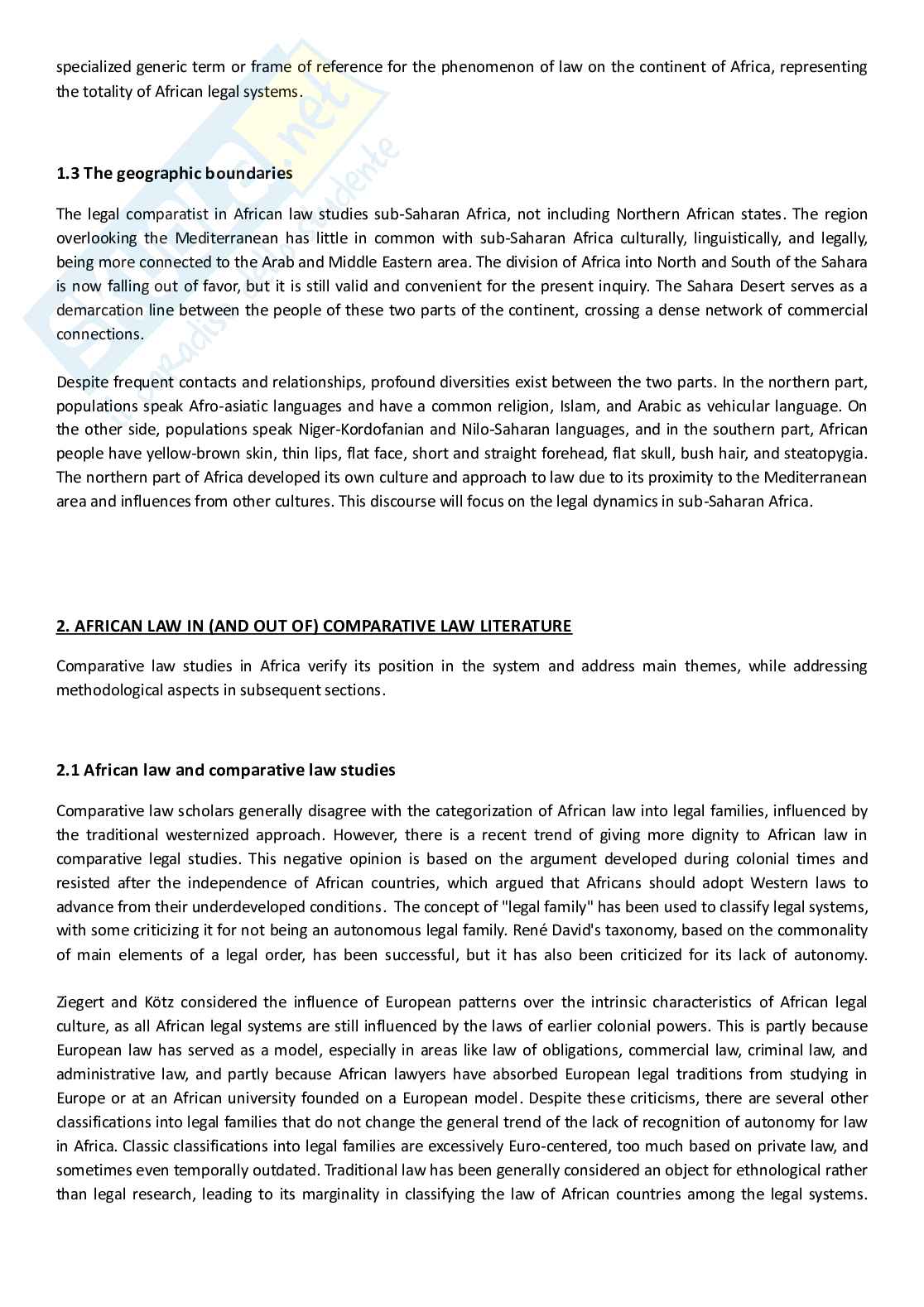 African law(s) Pag. 2