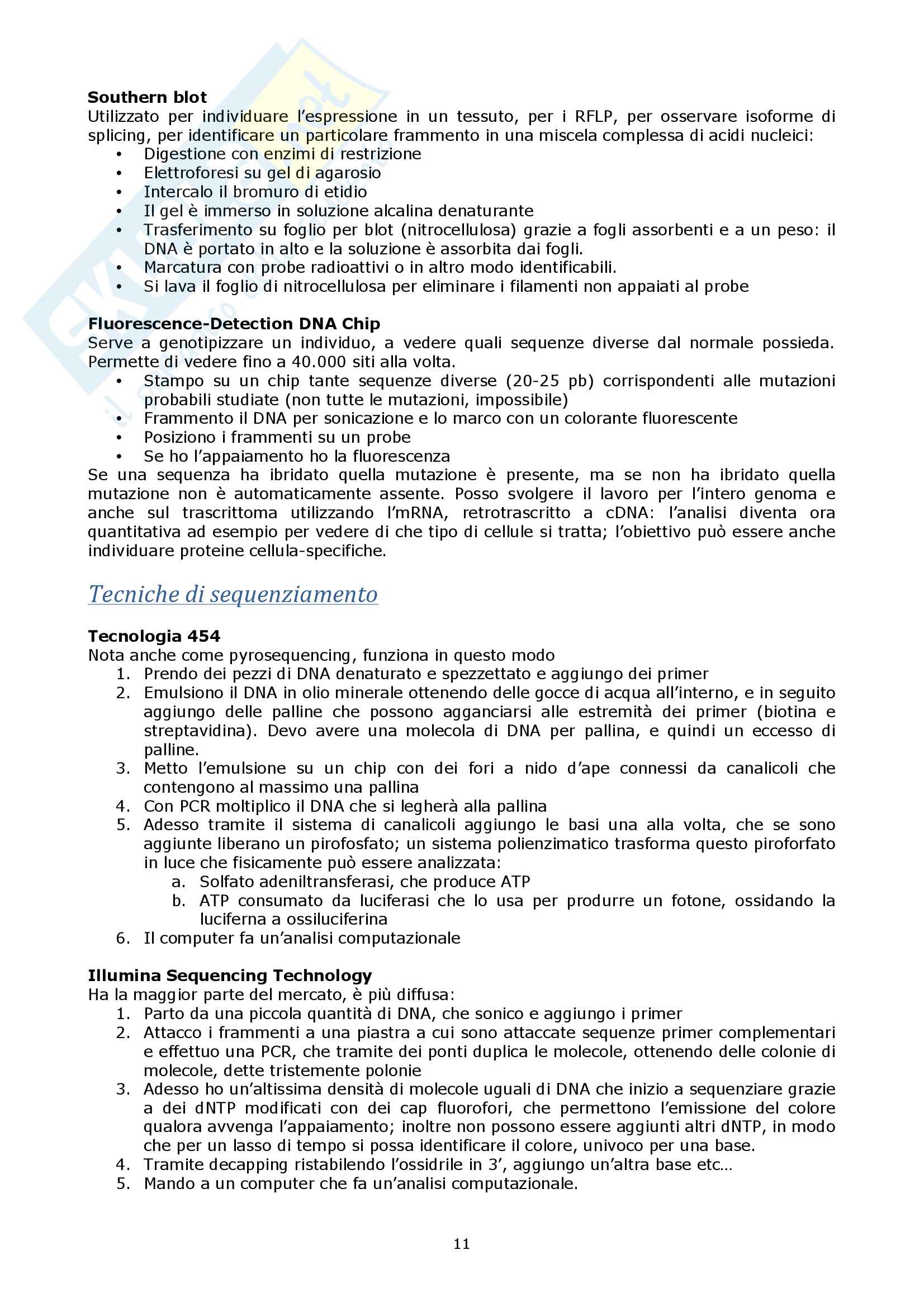 Genetica ed Embriologia Pag. 11