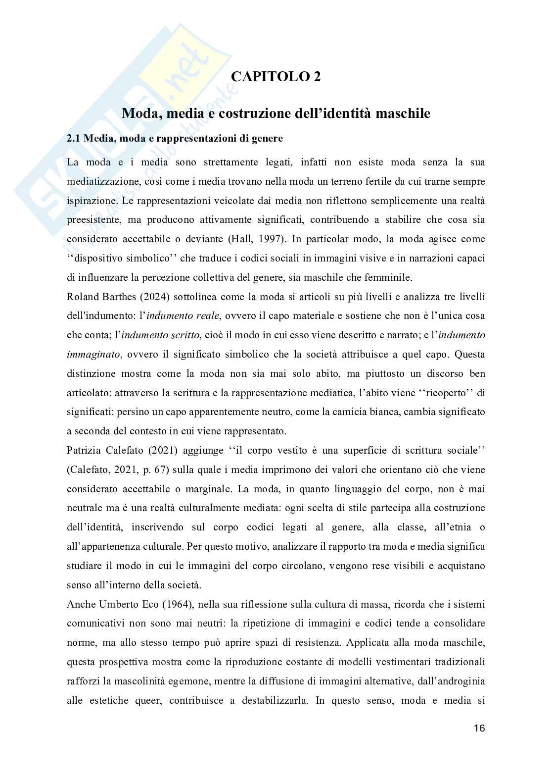 Mascolinità egemone in decostruzione. Lo studio del caso Harry Styles Pag. 16