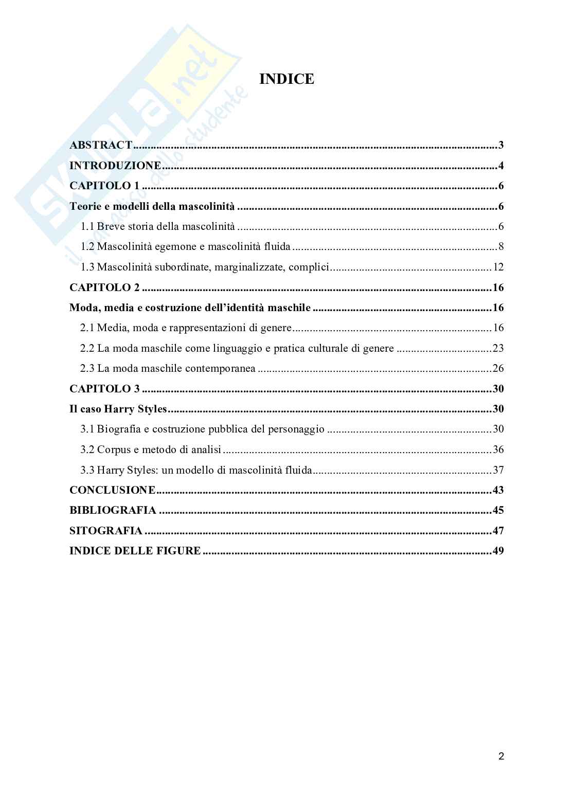 Mascolinità egemone in decostruzione. Lo studio del caso Harry Styles Pag. 2
