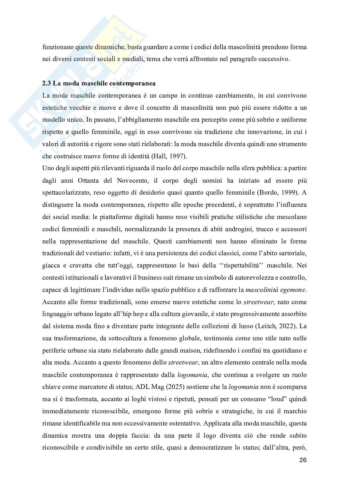 Mascolinità egemone in decostruzione. Lo studio del caso Harry Styles Pag. 26