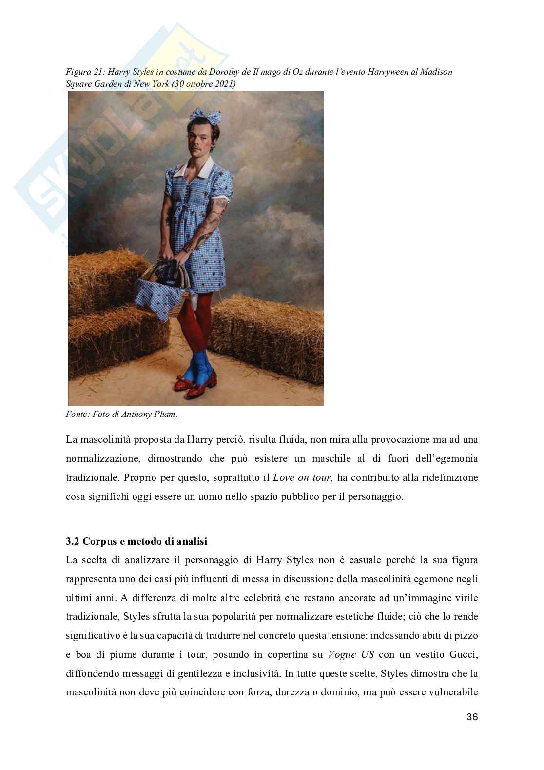 Mascolinità egemone in decostruzione. Lo studio del caso Harry Styles Pag. 36