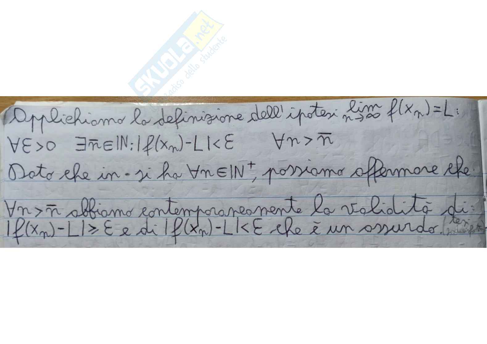 Teoremi sui limiti Pag. 6