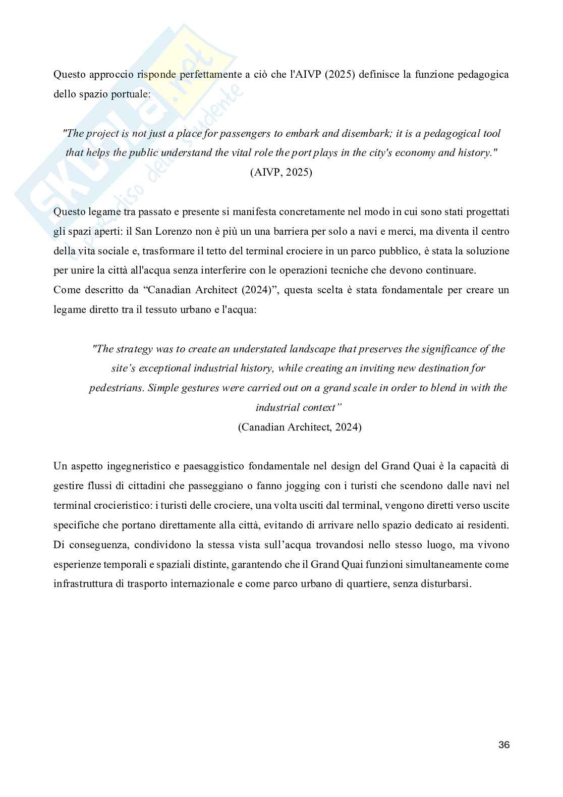 Rigenerazione del waterfront di Montréal: evoluzione storica, progetti recenti e impatti  Pag. 36