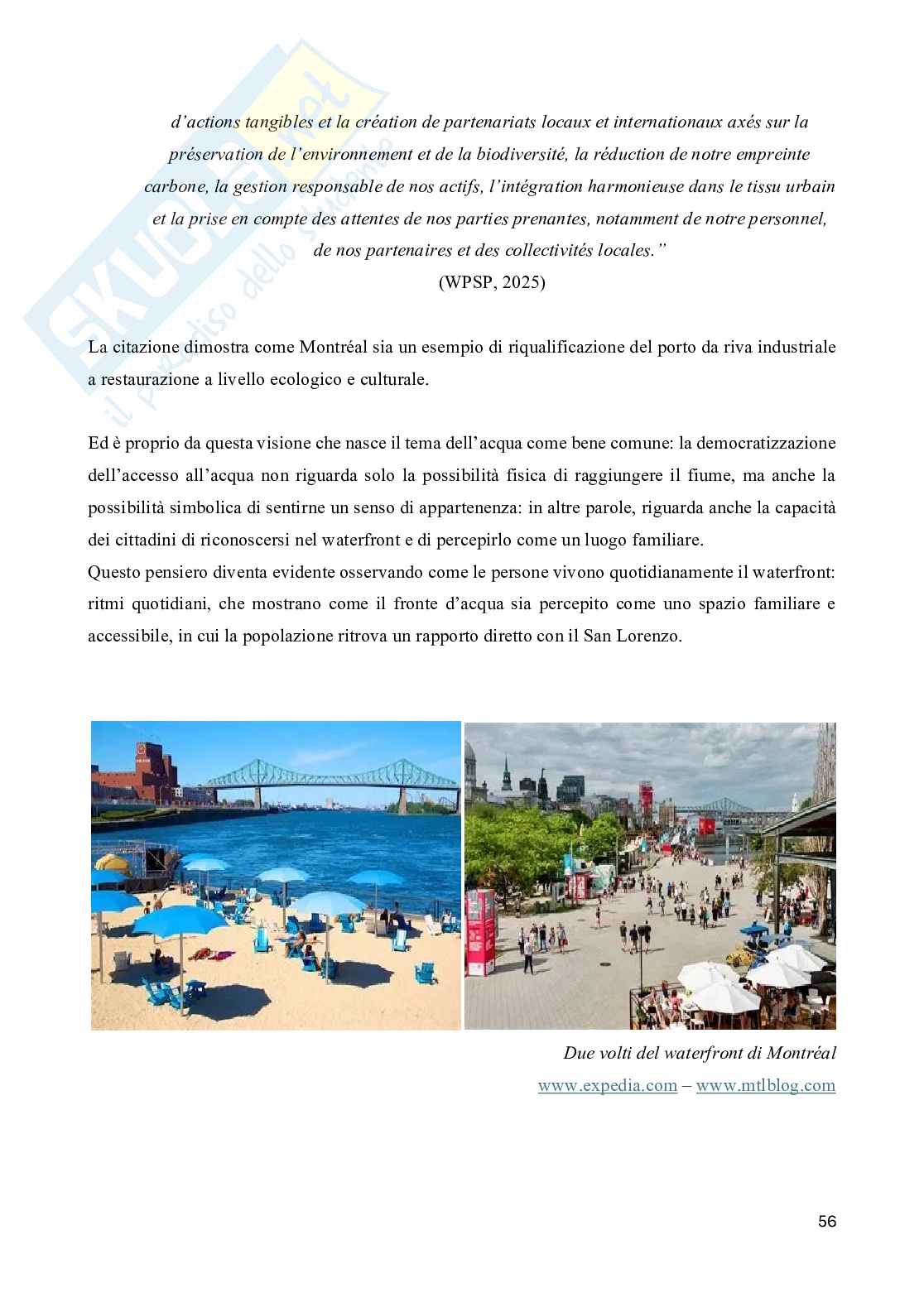 Rigenerazione del waterfront di Montréal: evoluzione storica, progetti recenti e impatti  Pag. 56