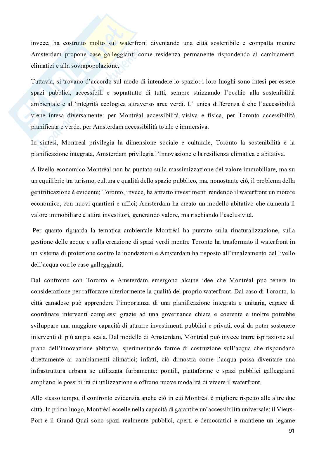 Rigenerazione del waterfront di Montréal: evoluzione storica, progetti recenti e impatti  Pag. 91
