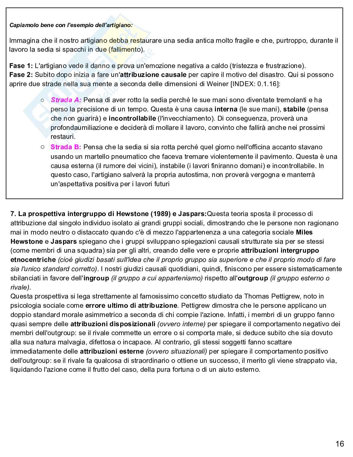 Psicologia sociale  Pag. 16
