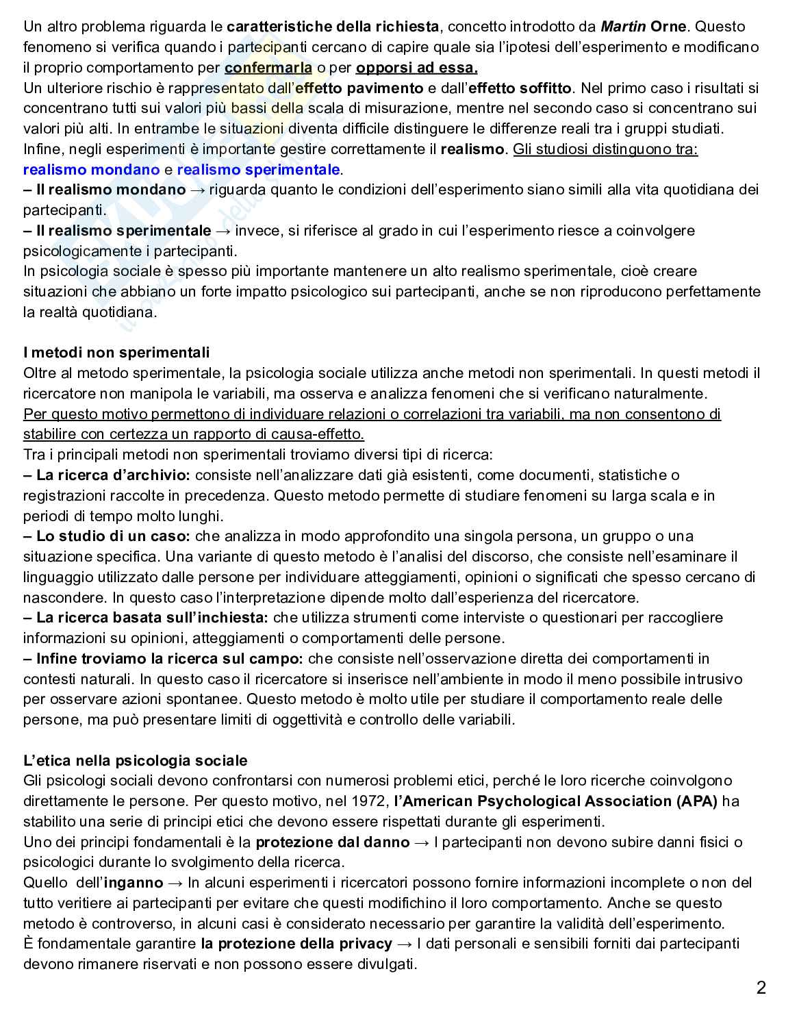 Psicologia sociale  Pag. 2