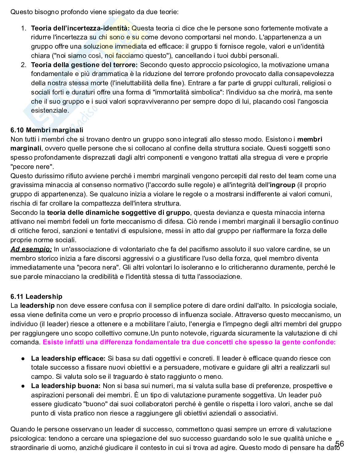 Psicologia sociale  Pag. 56