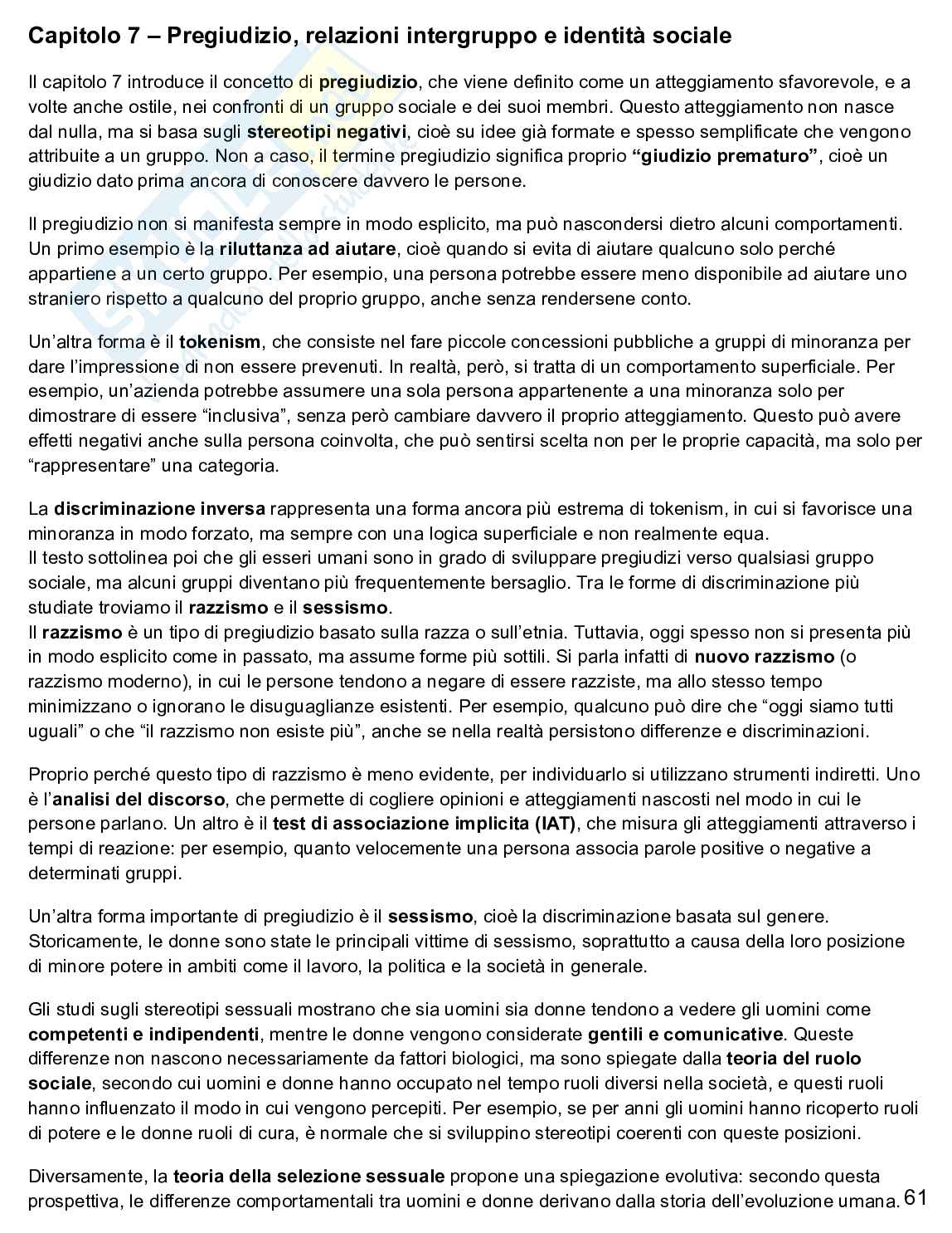 Psicologia sociale  Pag. 61