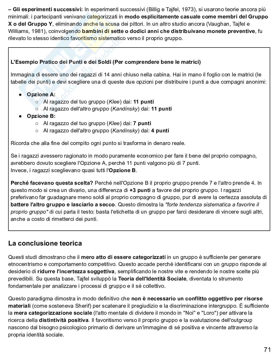 Psicologia sociale  Pag. 71