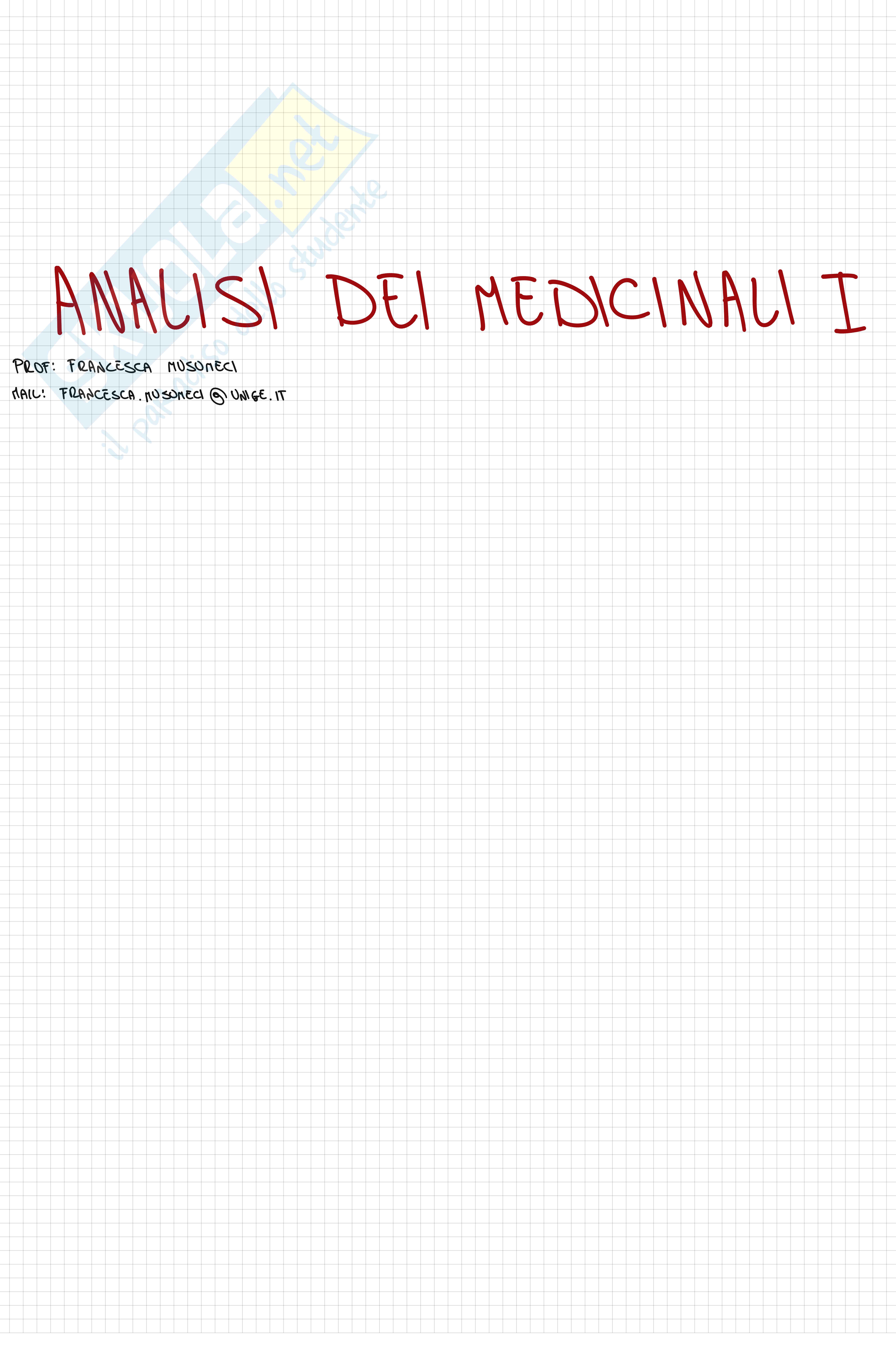 Analisi dei medicinali 1 Pag. 2