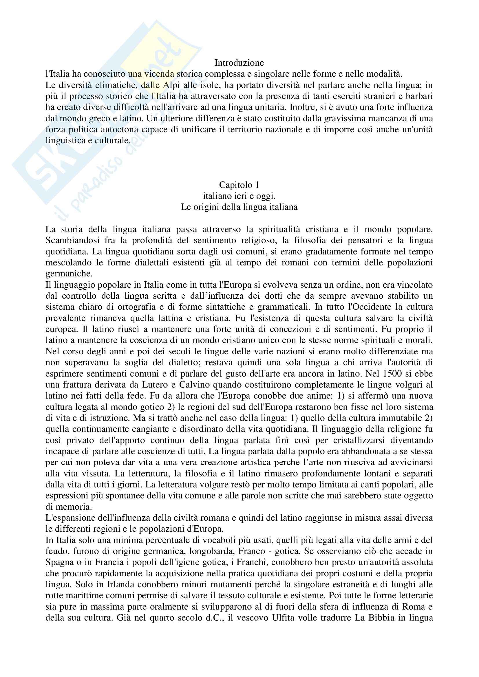 Italiano eri e oggi Pag. 1