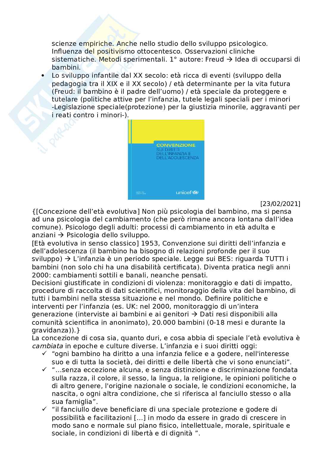 Psicologia dello sviluppo - Lezioni Pag. 2