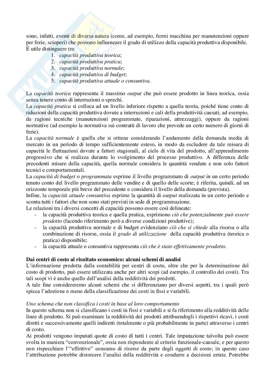 Riassunto esame Analisi e gestione dei costi e dei ricavi, prof. Marelli, libro consigliato: Cost management, Cinquini Pag. 11