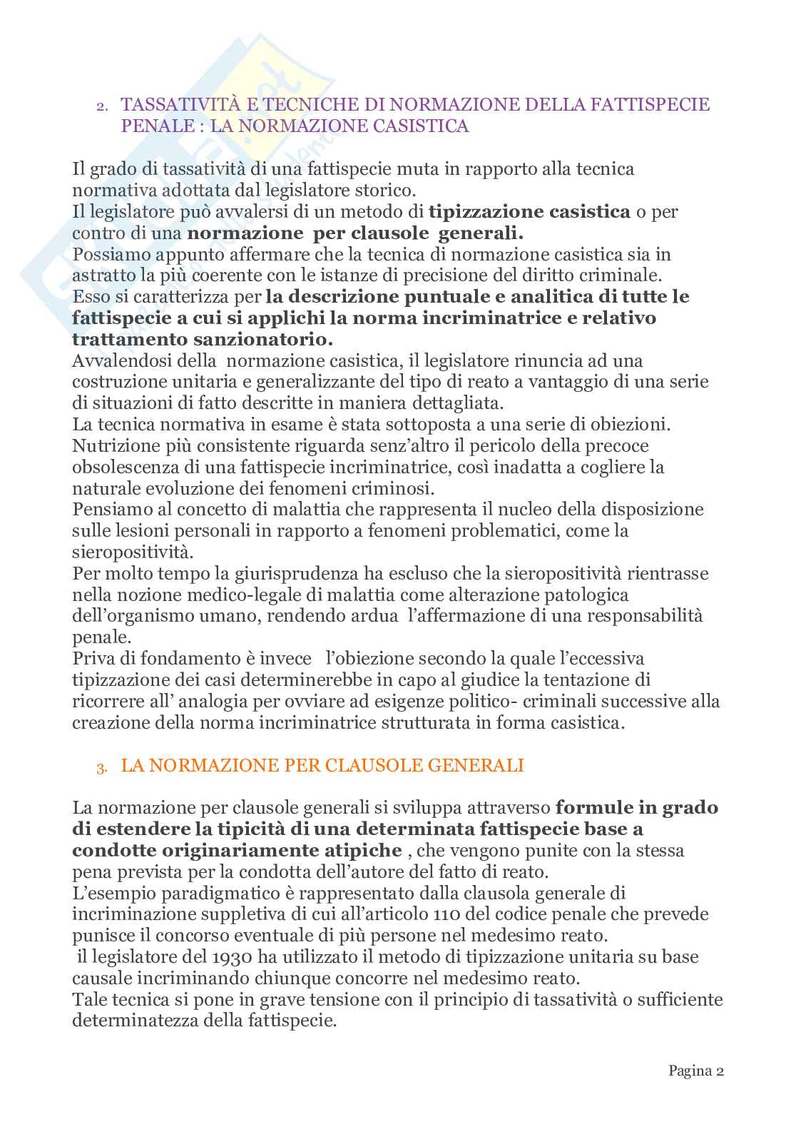 Riassunto esame Diritto penale, Prof. Risicato Lucia, libro consigliato Lezioni di diritto penale , Risicato  Pag. 2