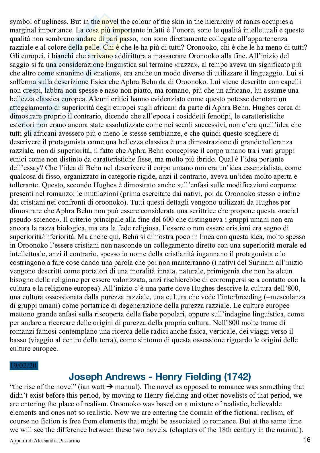 Letteratura Inglese I prima annualità Pag. 16