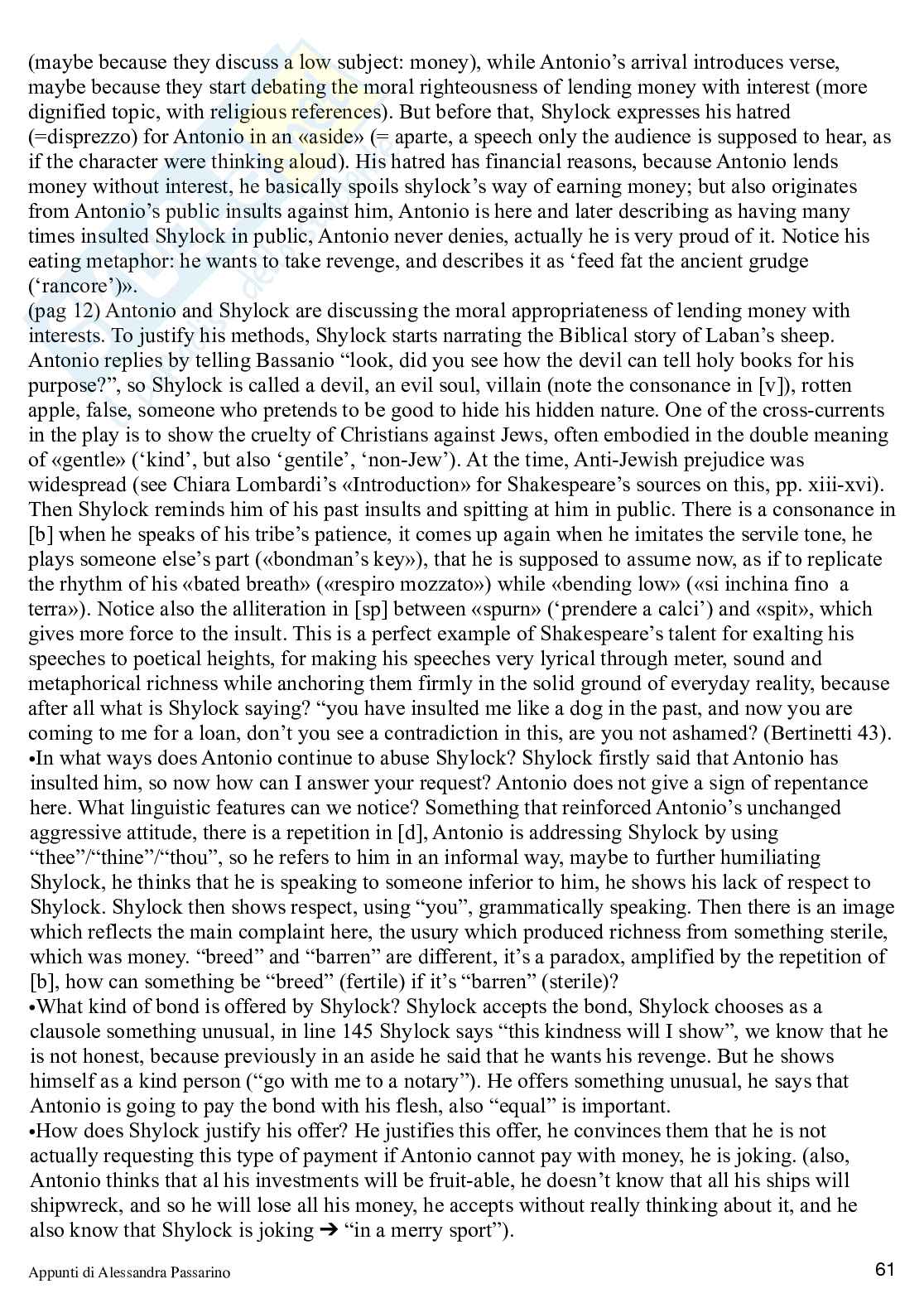 Letteratura Inglese I prima annualità Pag. 61
