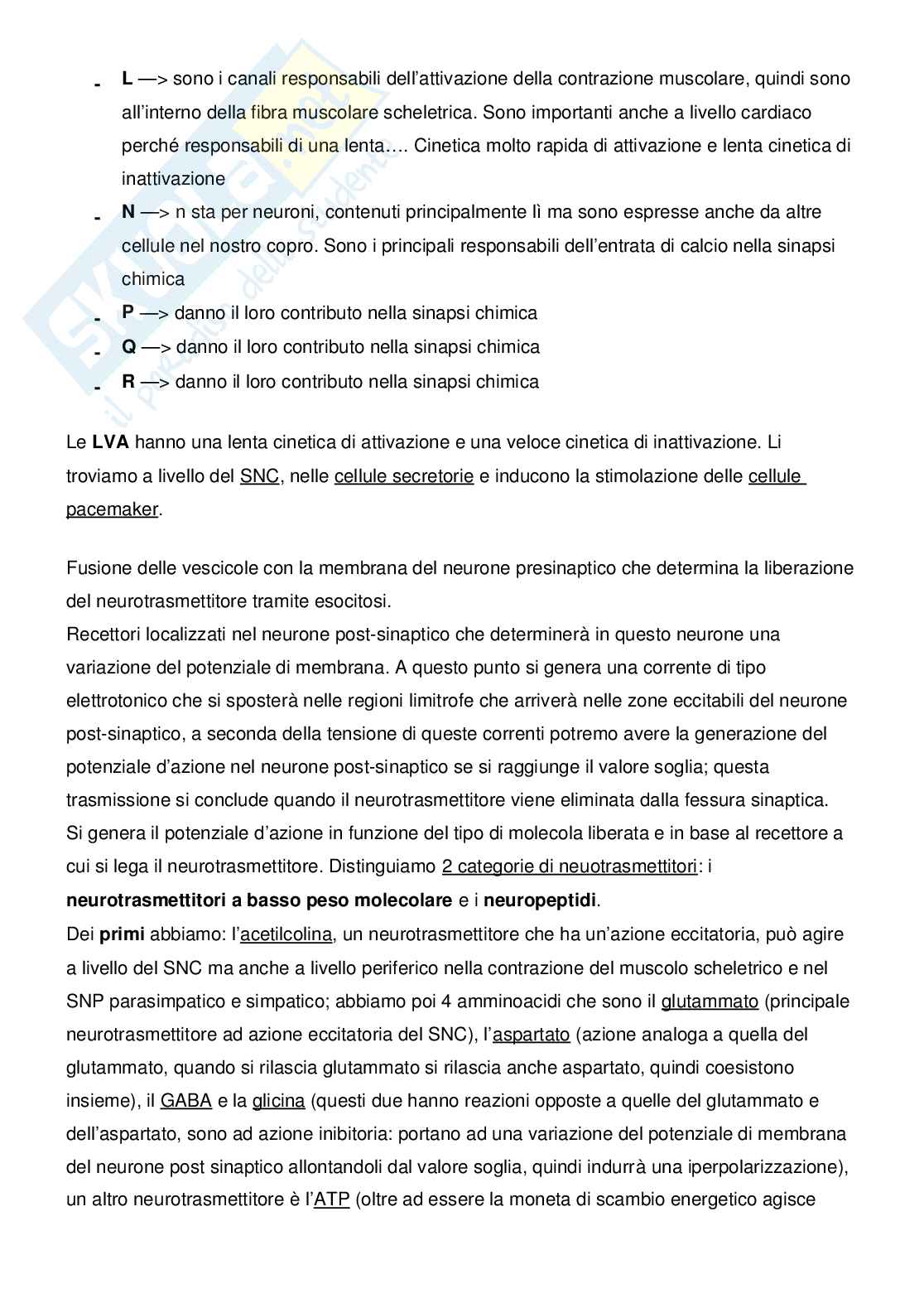 Appunti Fisiologia 1 e 2 Pag. 11