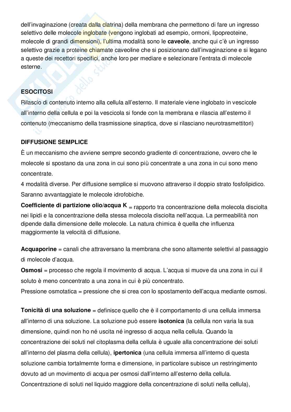 Appunti Fisiologia 1 e 2 Pag. 2