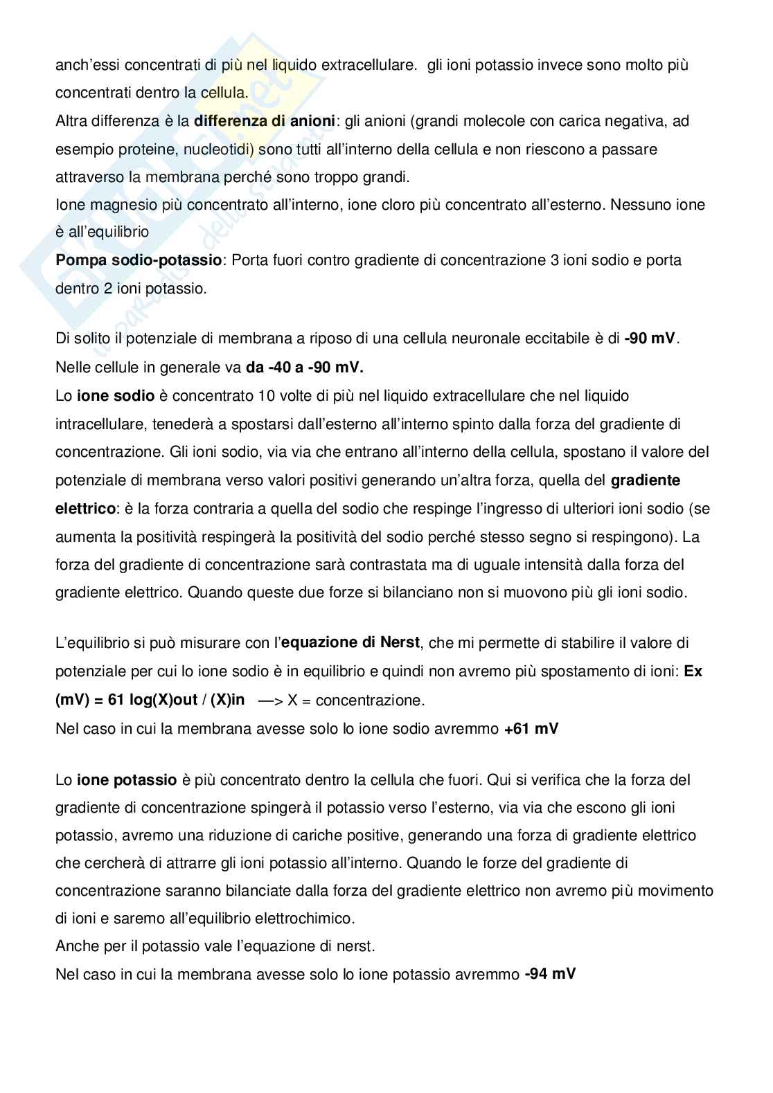 Appunti Fisiologia 1 e 2 Pag. 6