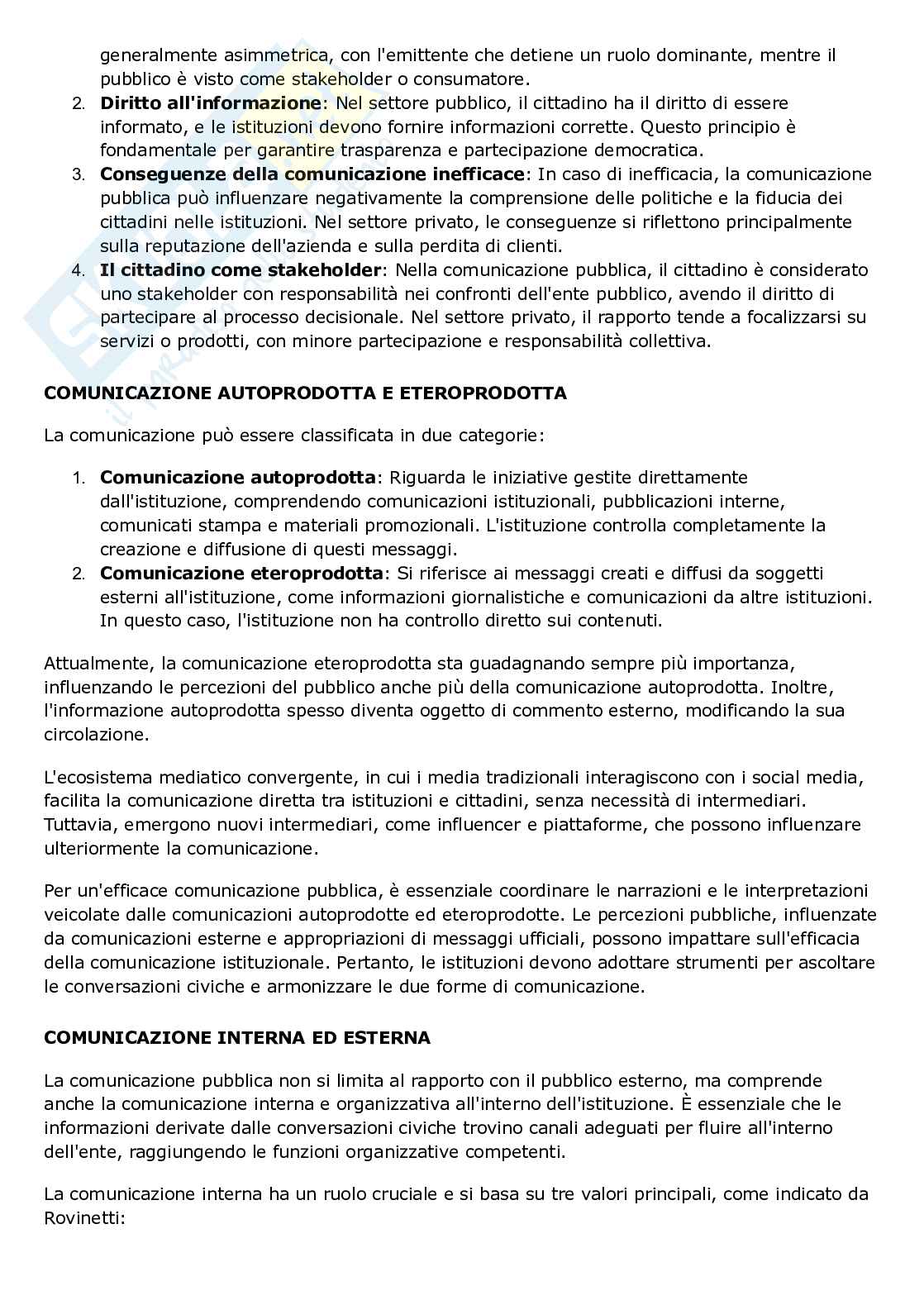 Appunti esame Linguaggi e tecniche dell' informazione pubblica Pag. 2
