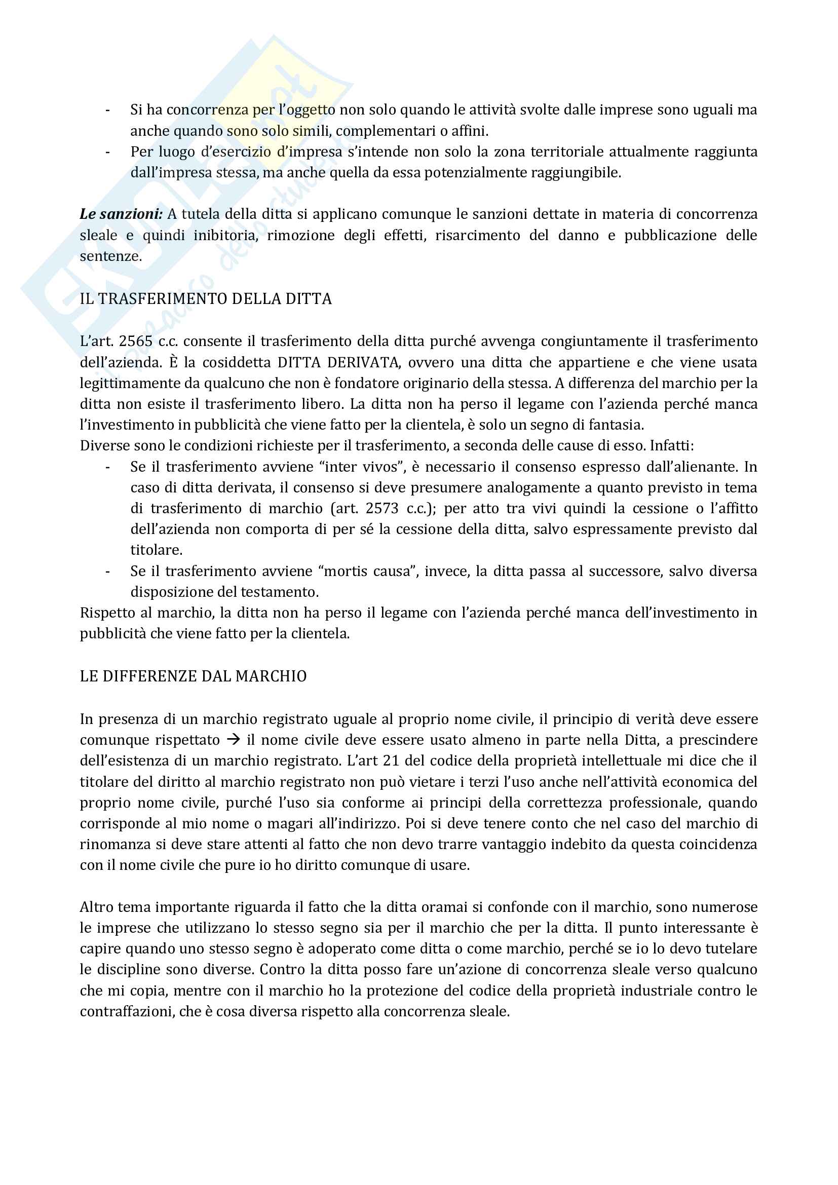 Riassunto di Diritto Industriale Pag. 11