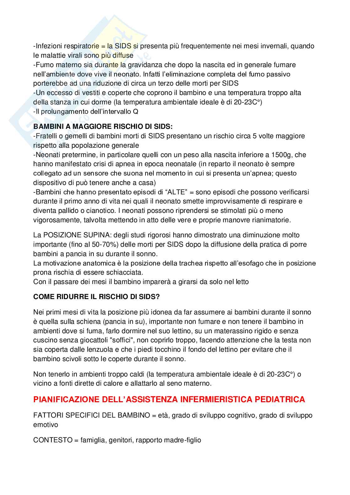 Infermieristica pediatrica  Pag. 36