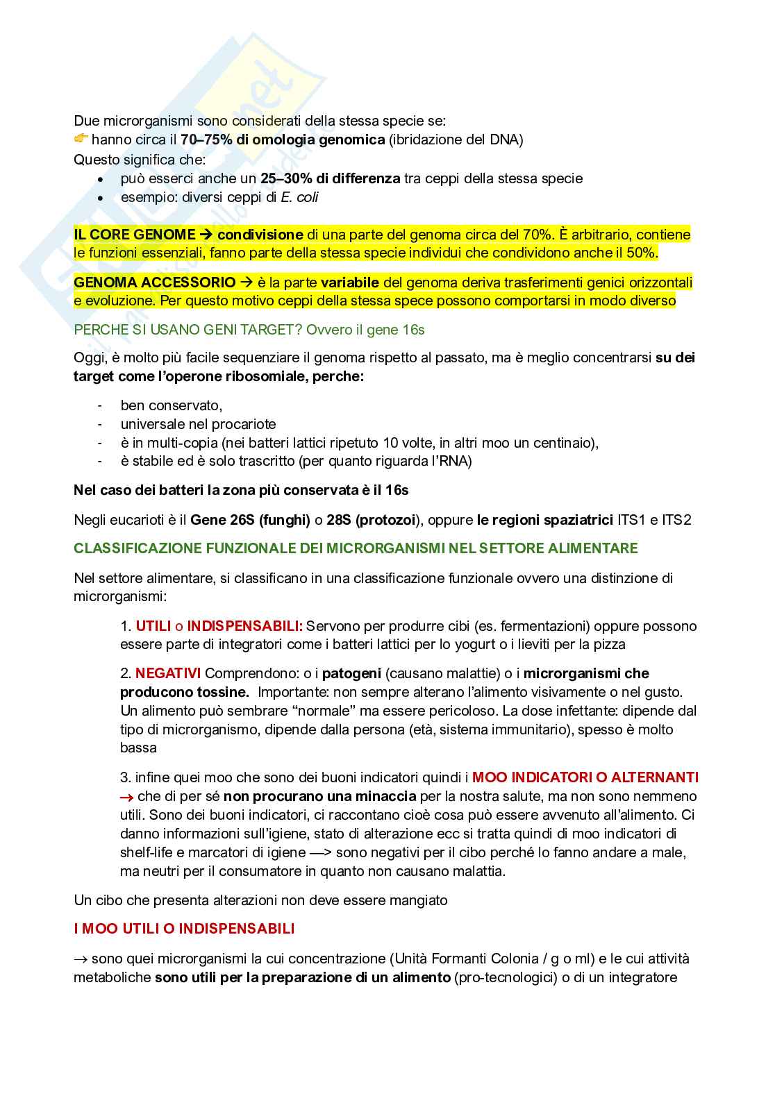 Qualità e sicurezza microbiologica Pag. 6
