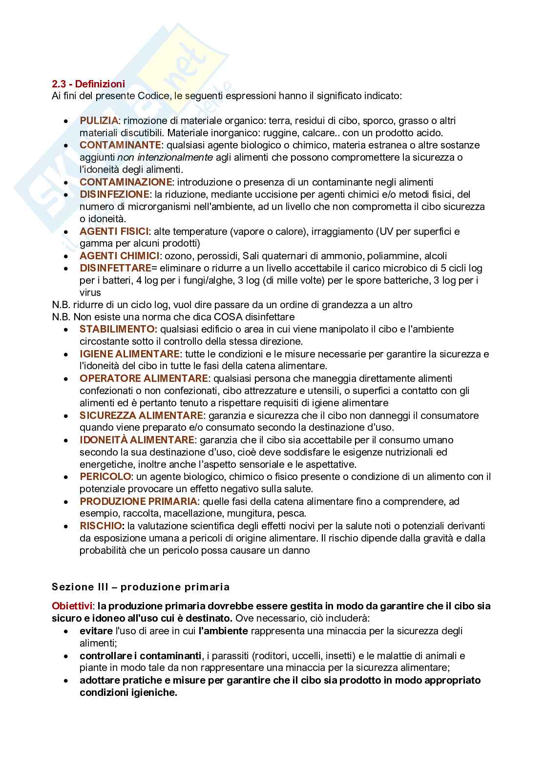 Qualità e sicurezza microbiologica Pag. 76