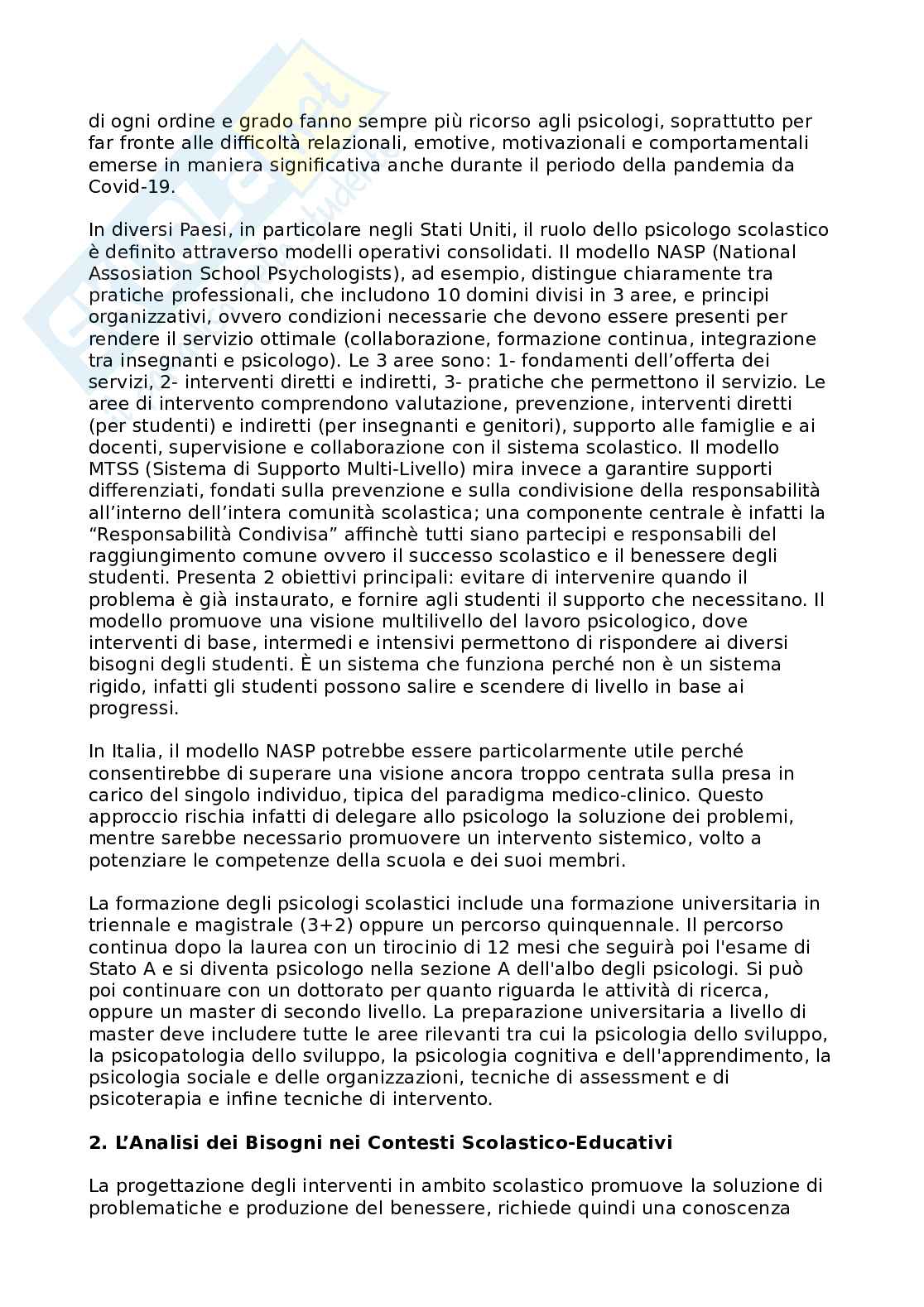 Psicologia scolastica Pag. 2