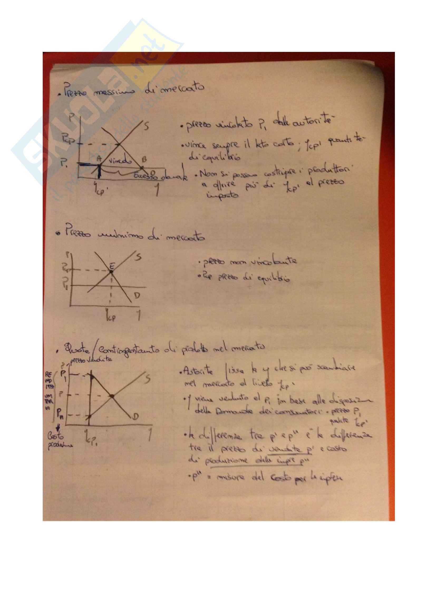 Istituzioni di economia - la concorrenza perfetta (seconda parte) Pag. 2