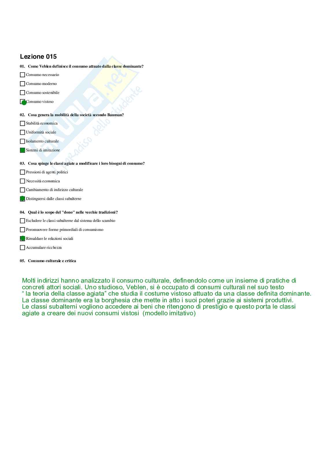 Paniere completo di Discipline demoetnoantropologiche - Risposte multiple e aperte - aggiornato (2026) Pag. 16