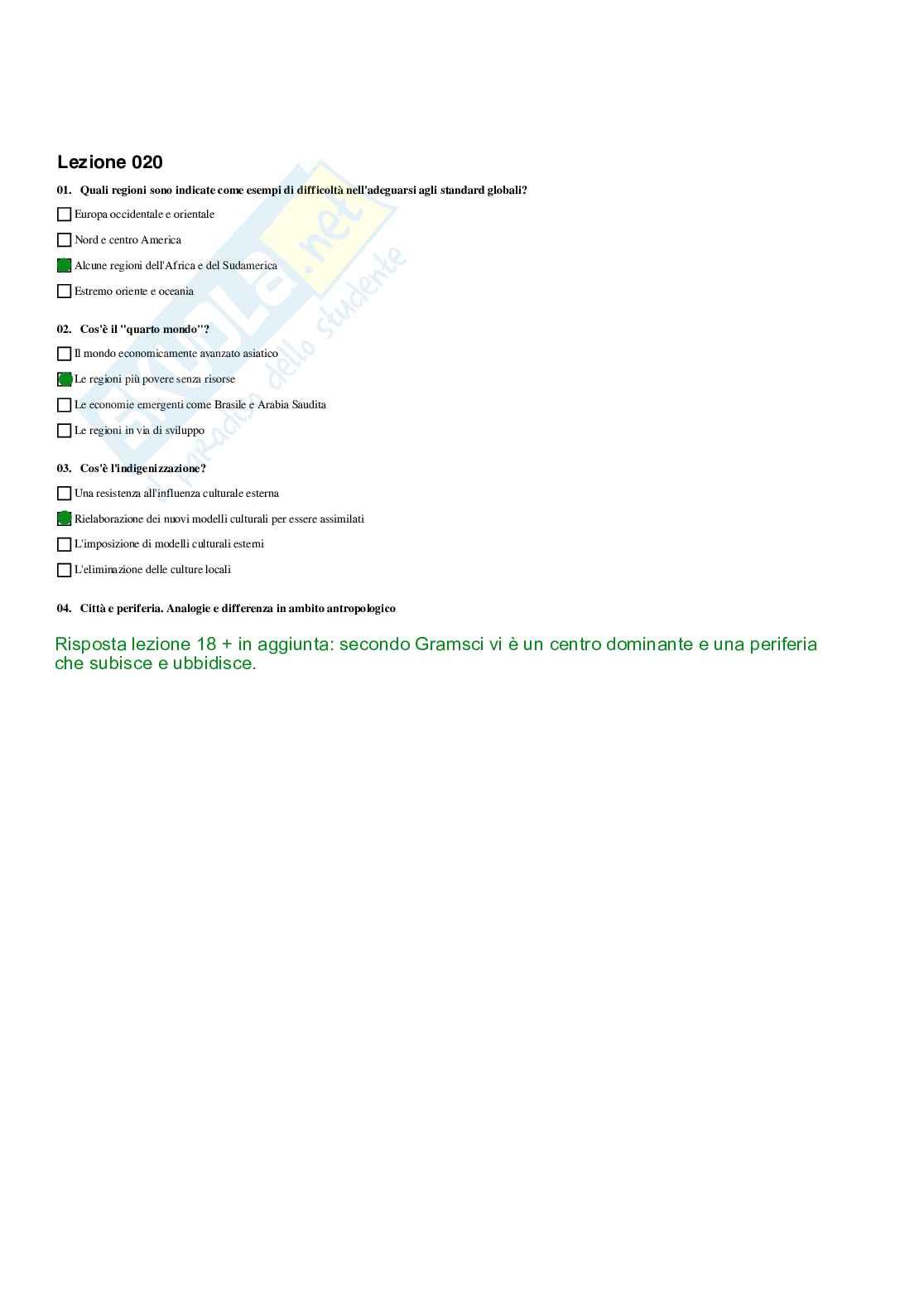 Paniere completo di Discipline demoetnoantropologiche - Risposte multiple e aperte - aggiornato (2026) Pag. 21