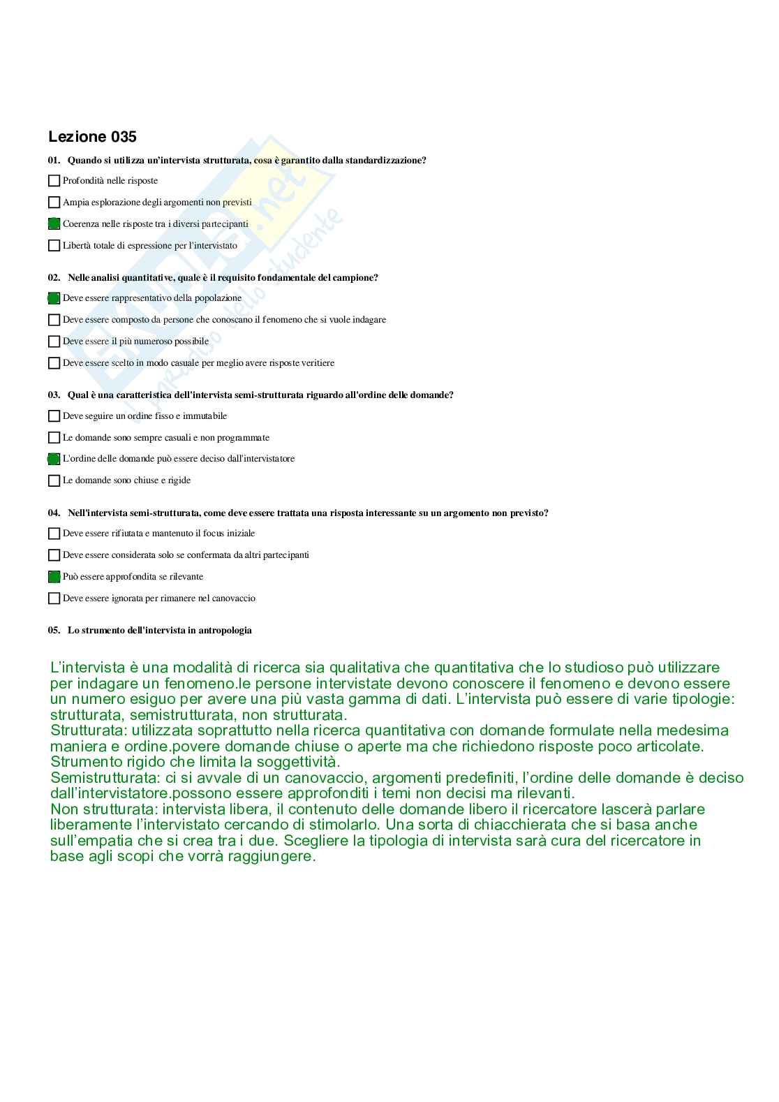 Paniere completo di Discipline demoetnoantropologiche - Risposte multiple e aperte - aggiornato (2026) Pag. 36