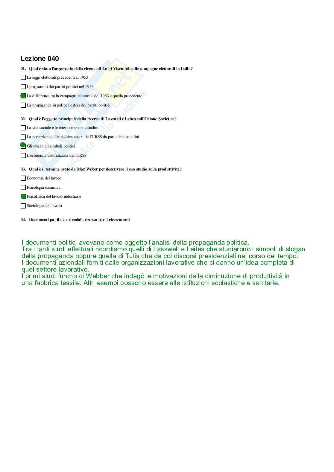 Paniere completo di Discipline demoetnoantropologiche - Risposte multiple e aperte - aggiornato (2026) Pag. 41