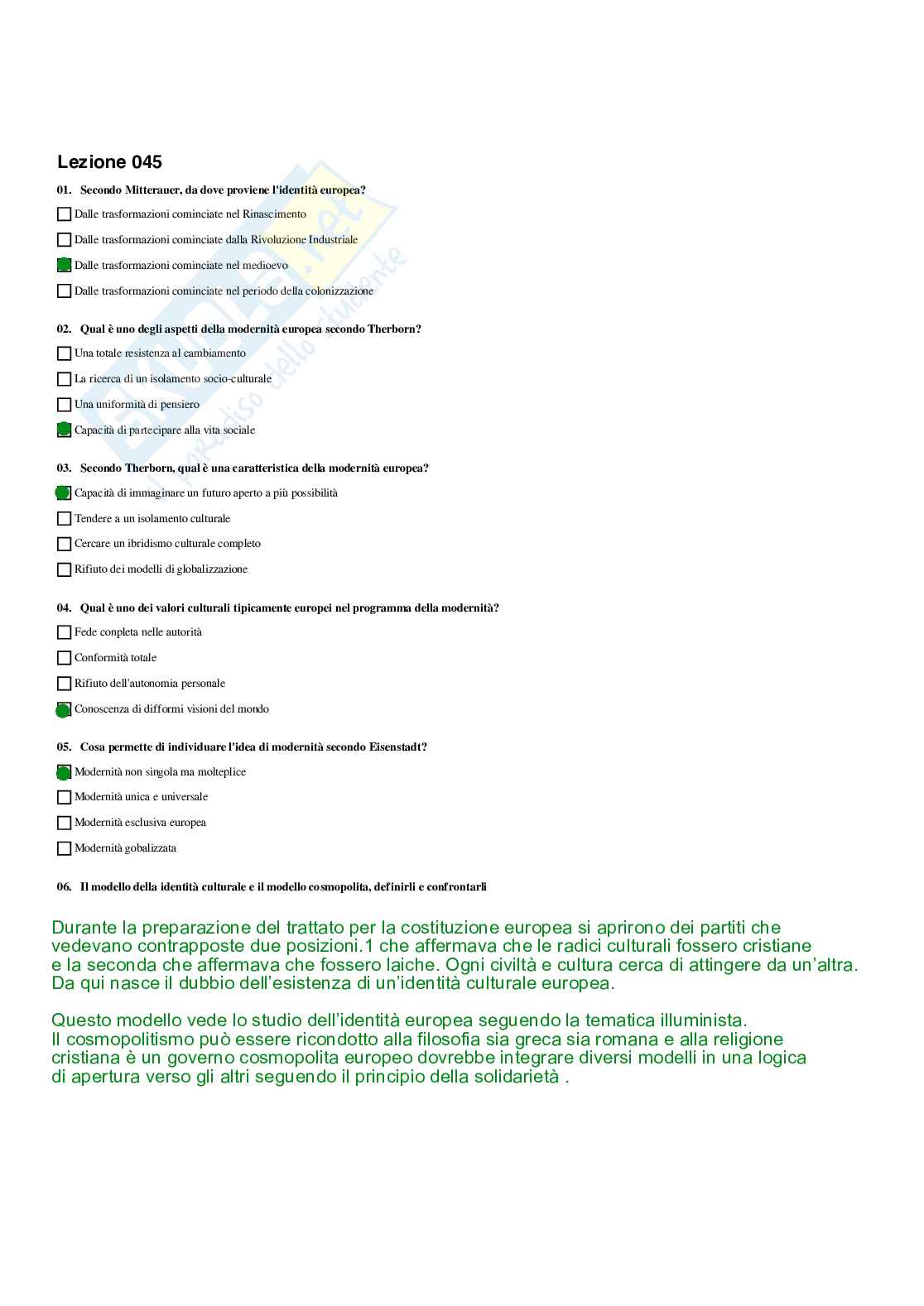 Paniere completo di Discipline demoetnoantropologiche - Risposte multiple e aperte - aggiornato (2026) Pag. 46