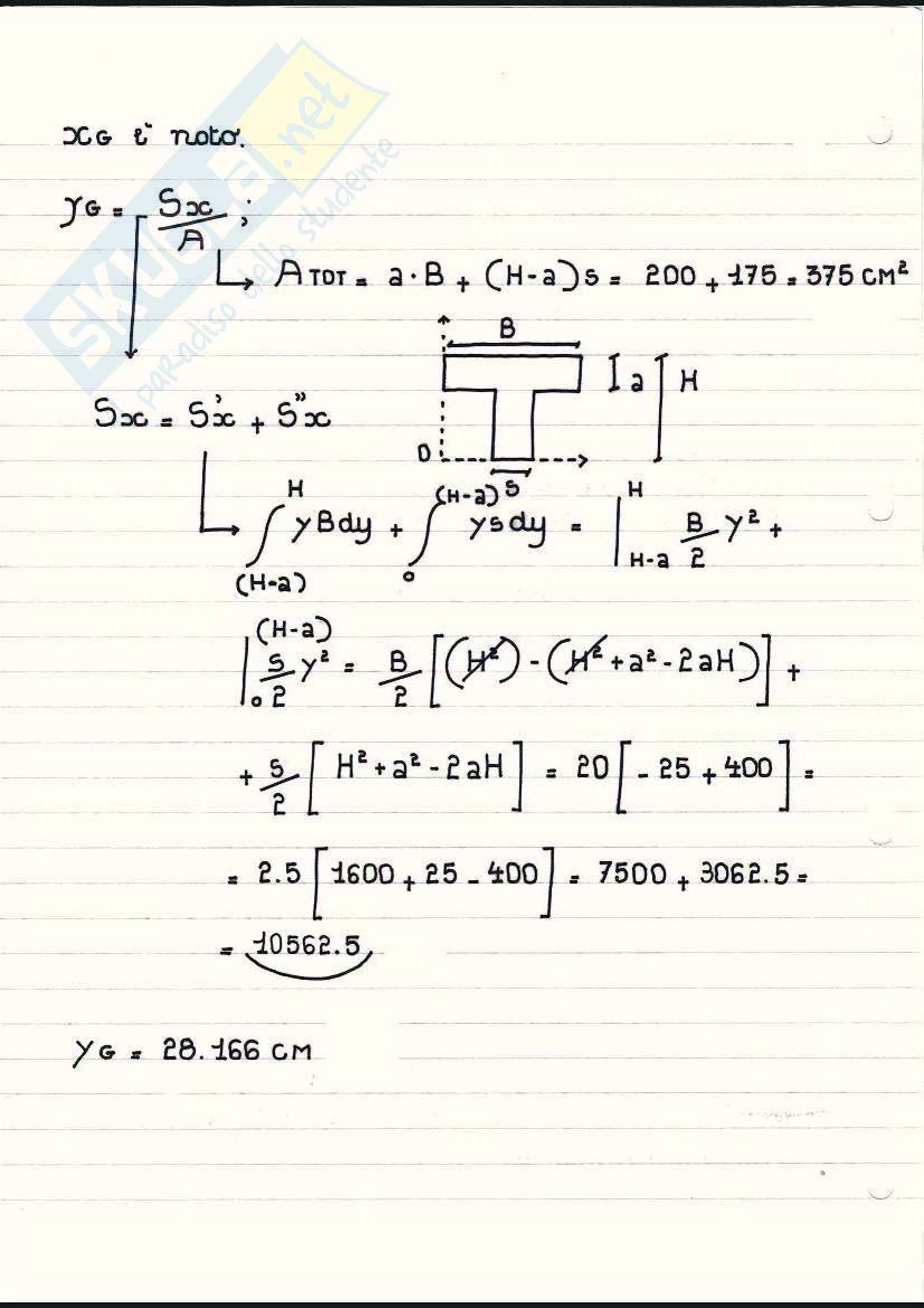 Scienza delle costruzioni - Esercizi sullo stato di tensione Pag. 16