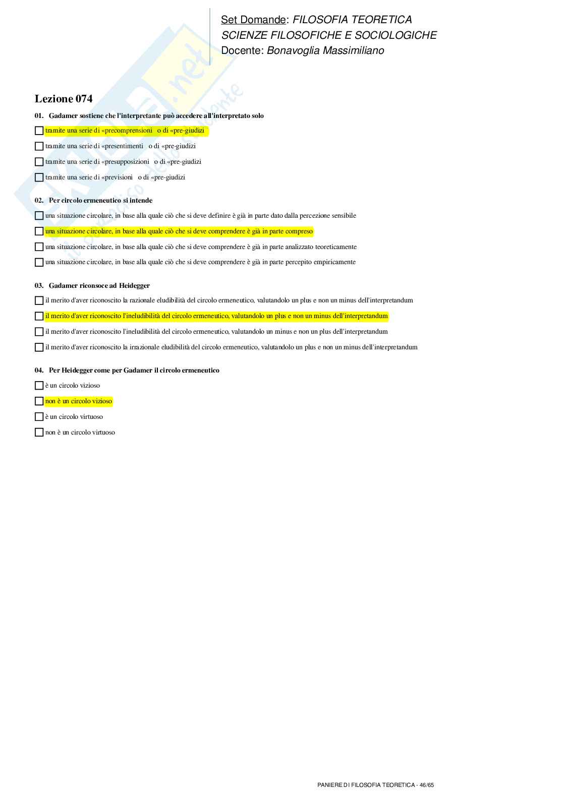 Filosofia teoretica Pag. 46